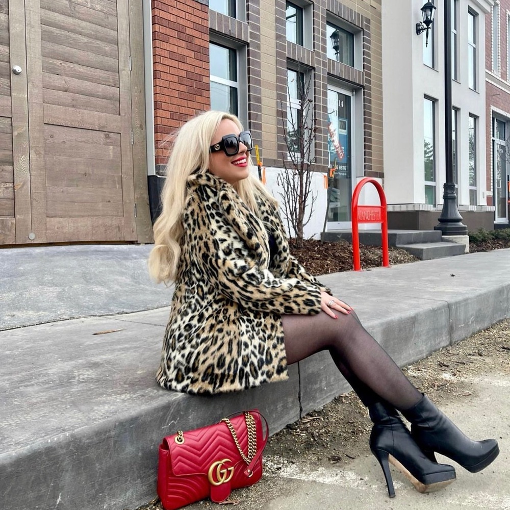 Leopard print coat! Super fun